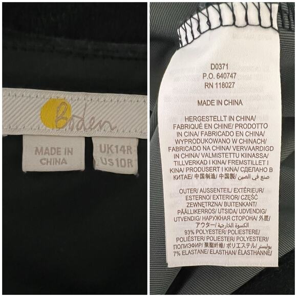 Boden | Sweetheart Forest Green Velvet Long Sleeve Plus Size Holiday Midi Dress - Picture 9 of 10